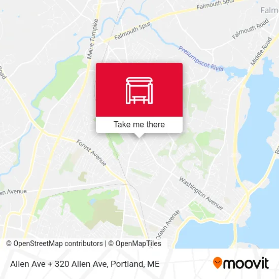 Allen Ave + 320 Allen Ave map
