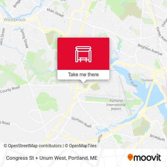 Mapa de Congress St + Unum West