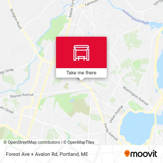 Mapa de Forest Ave + Avalon Rd