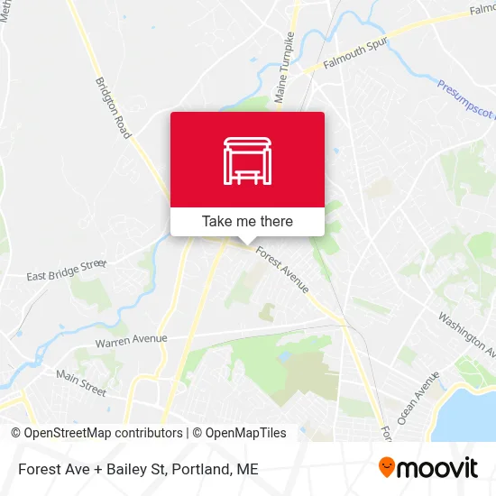 Forest Ave + Bailey St map