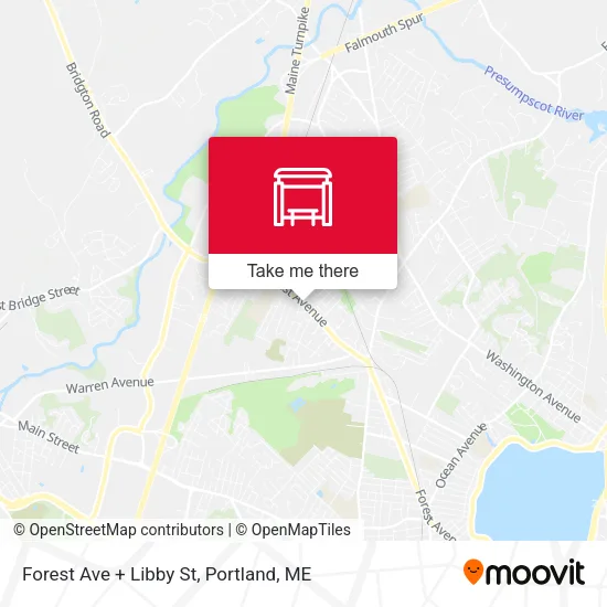 Mapa de Forest Ave + Libby St