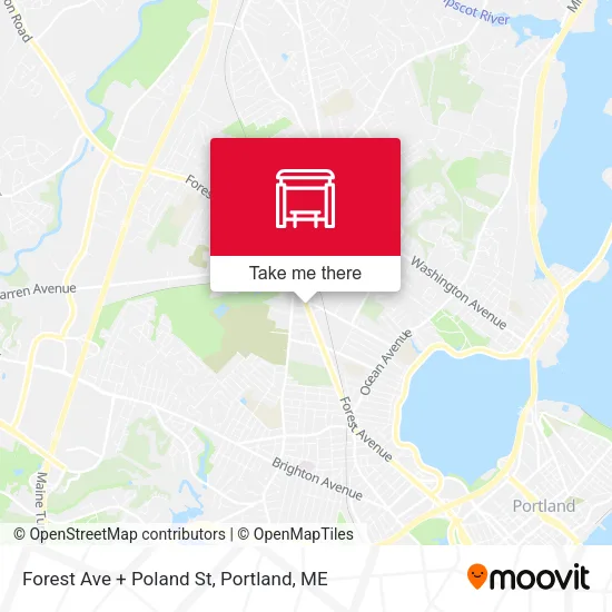 Mapa de Forest Ave + Poland St