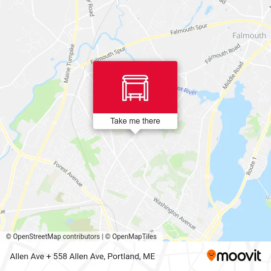 Allen Ave + 558 Allen Ave map