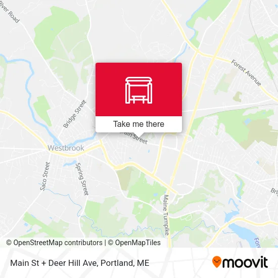 Mapa de Main St + Deer Hill Ave