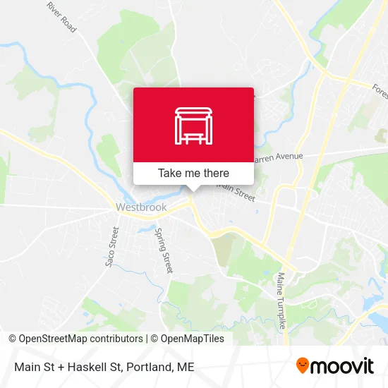Mapa de Main St + Haskell St