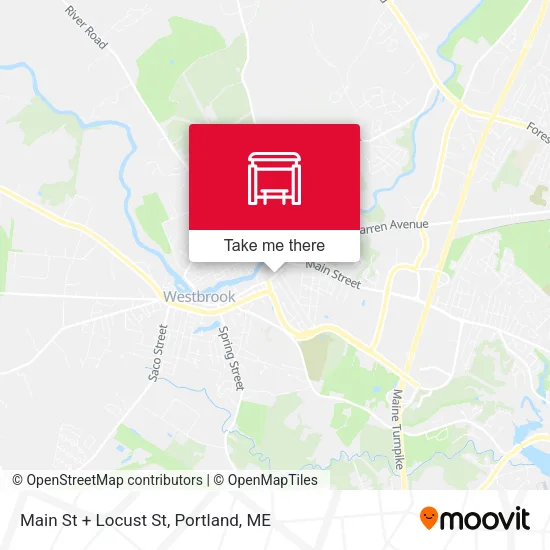 Mapa de Main St + Locust St