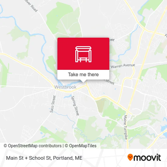 Main St + School St map