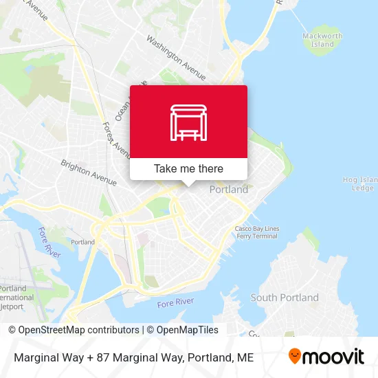 Marginal Way + 87 Marginal Way map