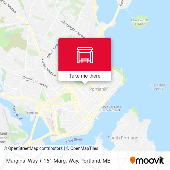Mapa de Marginal Way + 161 Marg. Way