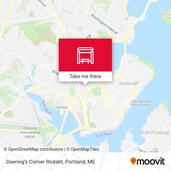 Mapa de Deering's Corner Rndabt