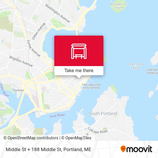 Mapa de Middle St + 188 Middle St
