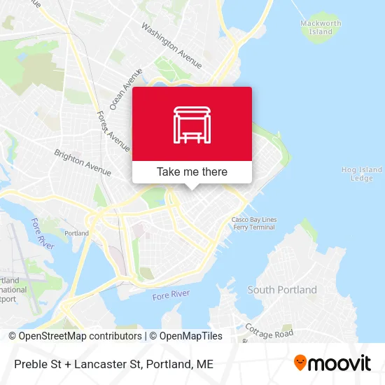 Mapa de Preble St + Lancaster St