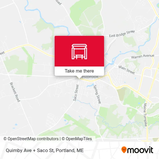 Quimby Ave + Saco St map