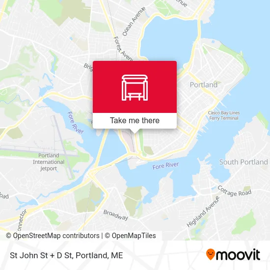 St John St + D St map