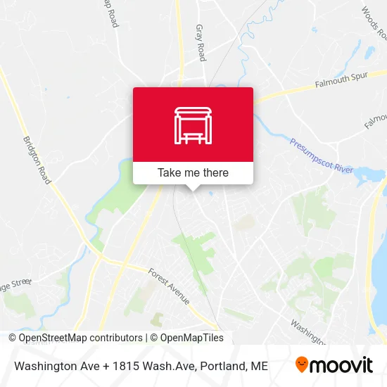Mapa de Washington Ave + 1815 Wash.Ave