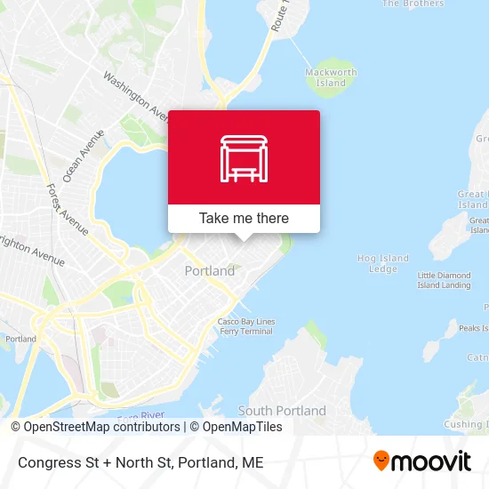 Congress St + North St map