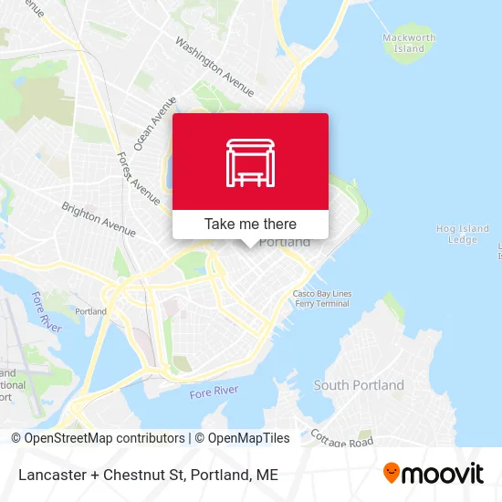 Lancaster + Chestnut St map