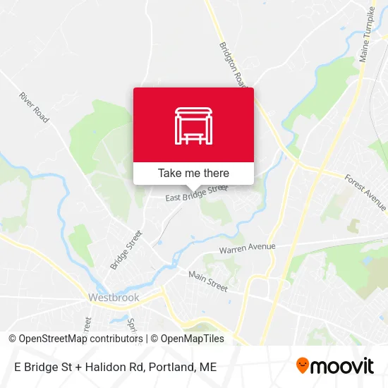 Mapa de E Bridge St + Halidon Rd