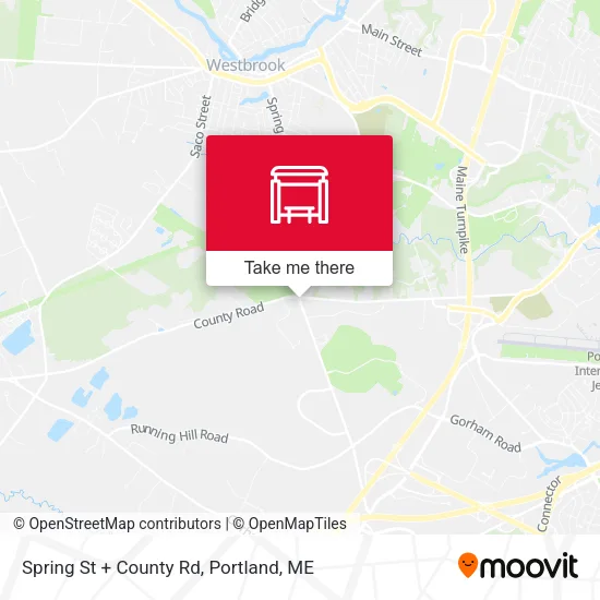 Mapa de Spring St + County Rd