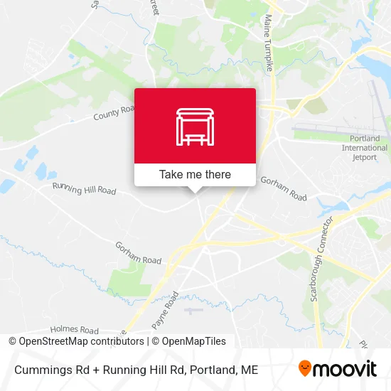 Mapa de Cummings Rd + Running Hill Rd