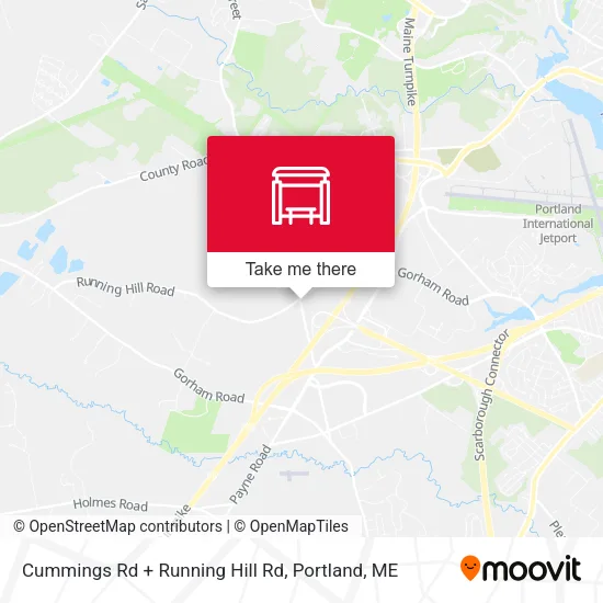 Mapa de Cummings Rd + Running Hill Rd