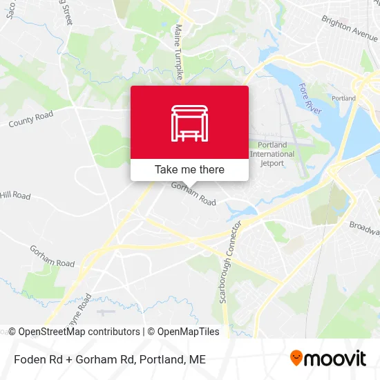 Foden Rd + Gorham Rd map