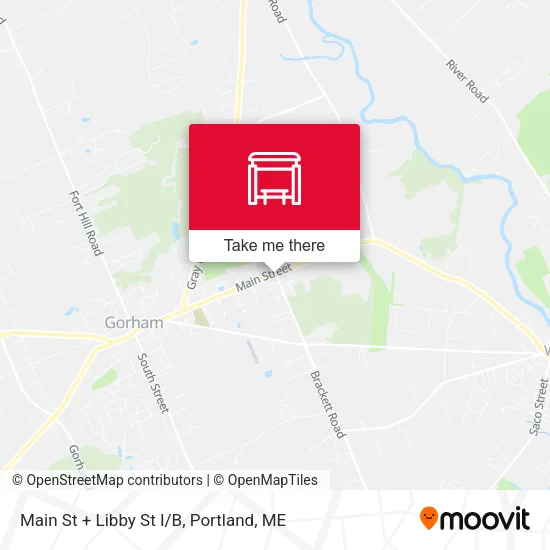 Mapa de Main St + Libby St I/B