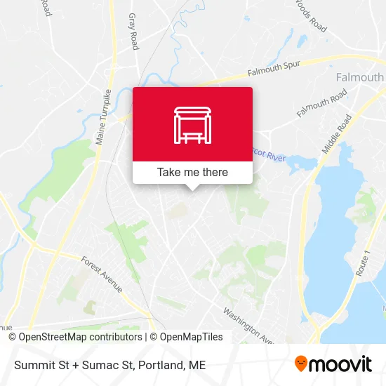 Summit St + Sumac St map