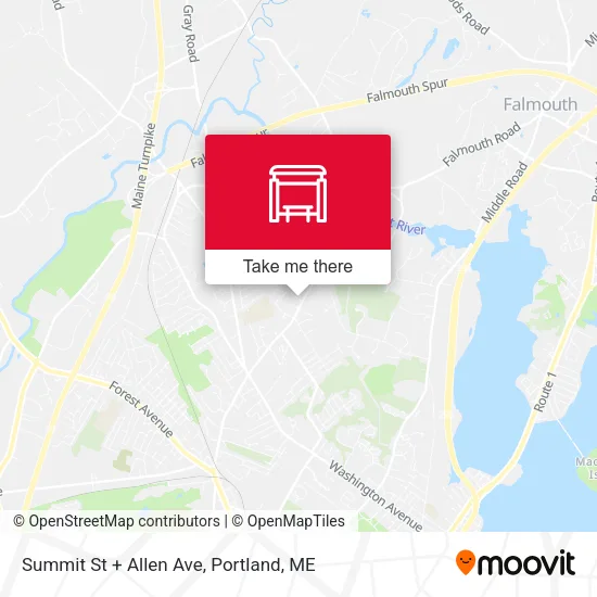 Mapa de Summit St + Allen Ave