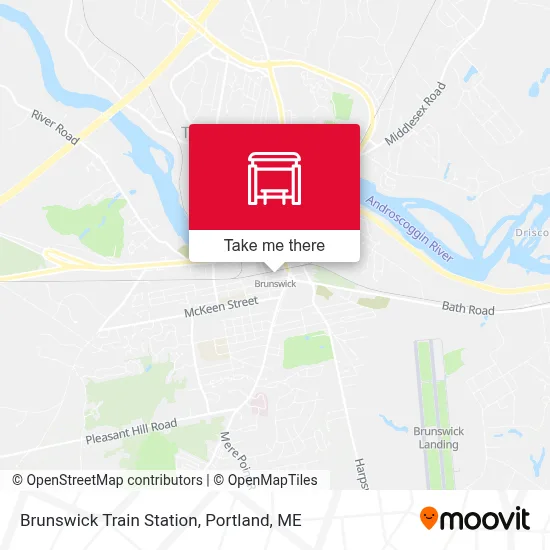 Brunswick Train Station map