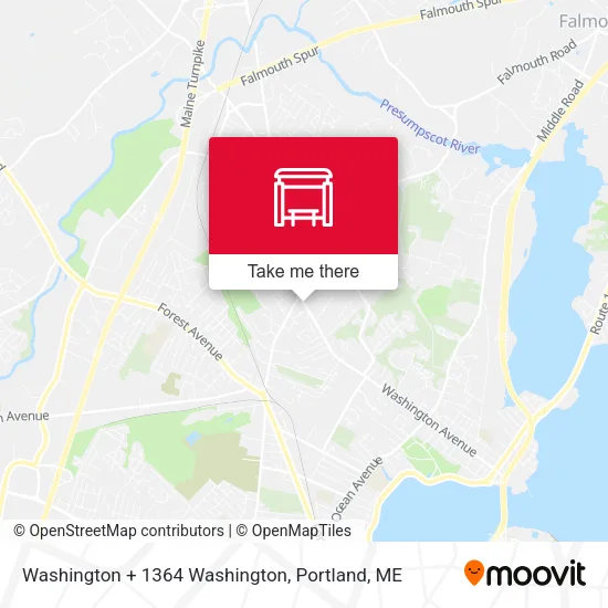 Mapa de Washington + 1364 Washington