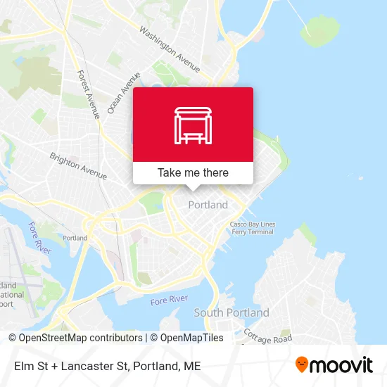 Elm St + Lancaster St map