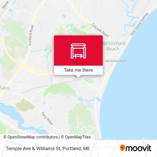 Temple Ave & Williams St map