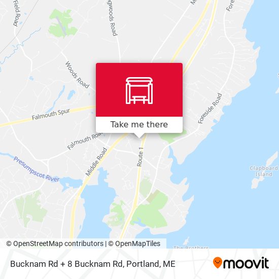Mapa de Bucknam Rd + 8 Bucknam Rd