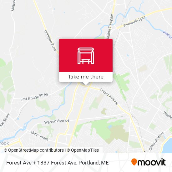 Mapa de Forest Ave + 1837 Forest Ave