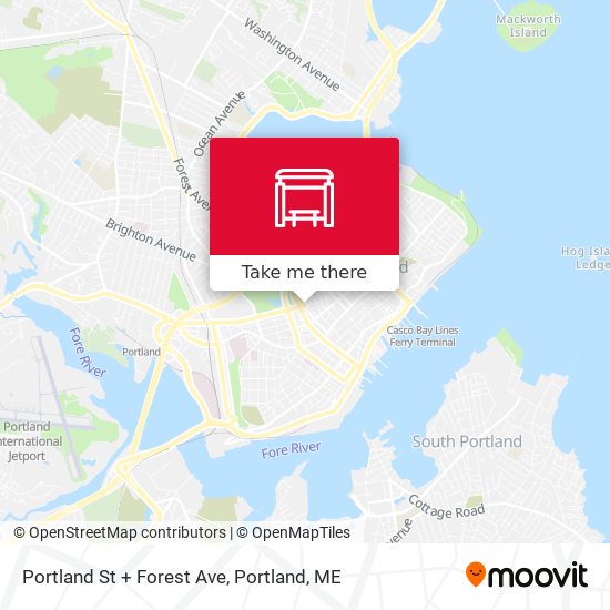 Mapa de Portland St + Forest Ave