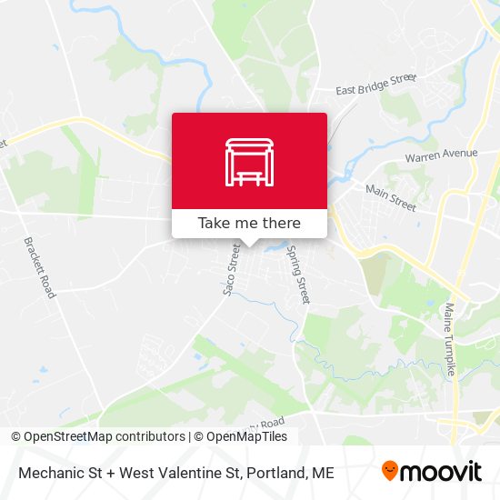 Mapa de Mechanic St + West Valentine St