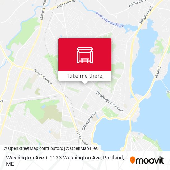Mapa de Washington Ave + 1133 Washington Ave