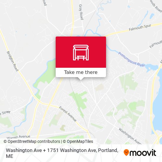 Mapa de Washington Ave + 1751 Washington Ave