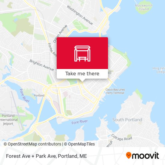 Mapa de Forest Ave + Park Ave