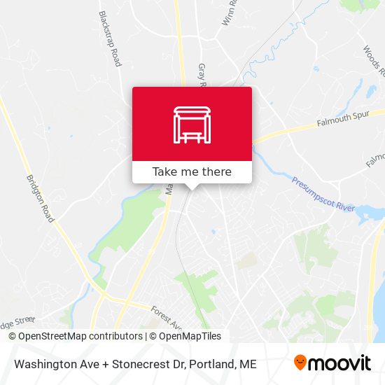 Washington Ave + Stonecrest Dr map