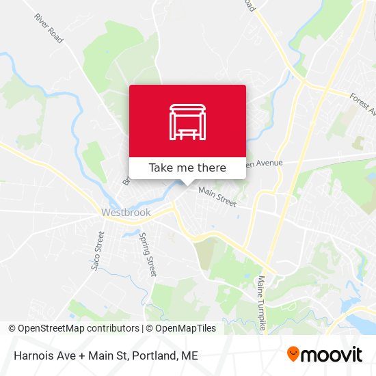 Harnois Ave + Main St map