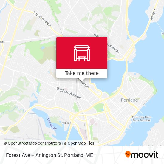 Mapa de Forest Ave + Arlington St