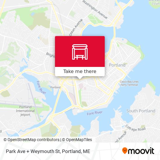 Park Ave + Weymouth St map