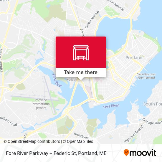 Fore River Parkway + Federic St map