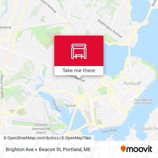 Mapa de Brighton Ave + Beacon St