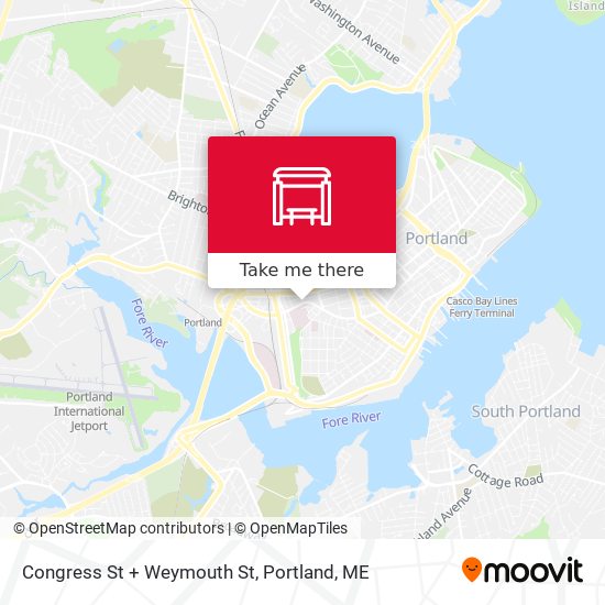 Congress St + Weymouth St map