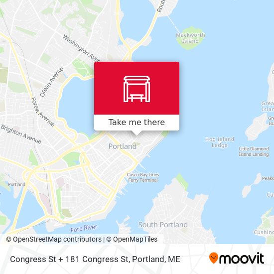 Mapa de Congress St + 181 Congress St