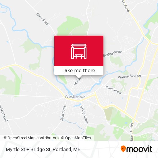Mapa de Myrtle St + Bridge St
