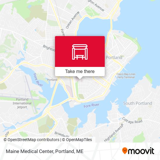 Mapa de Maine Medical Center